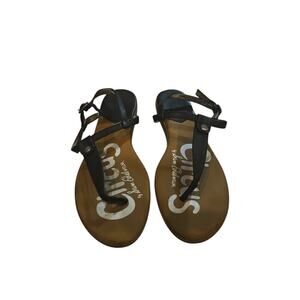 Sam Edelman 8 Cayden Super Cute Black Sandals shoes